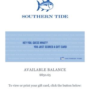 Southern Tide Gift Card